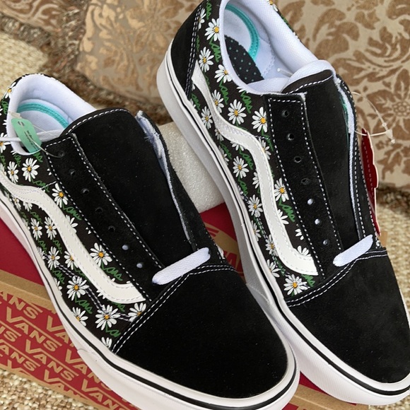 Vans Comfycush Old Skool Scribble Flower DaisyBlkM - Picture 8 of 16